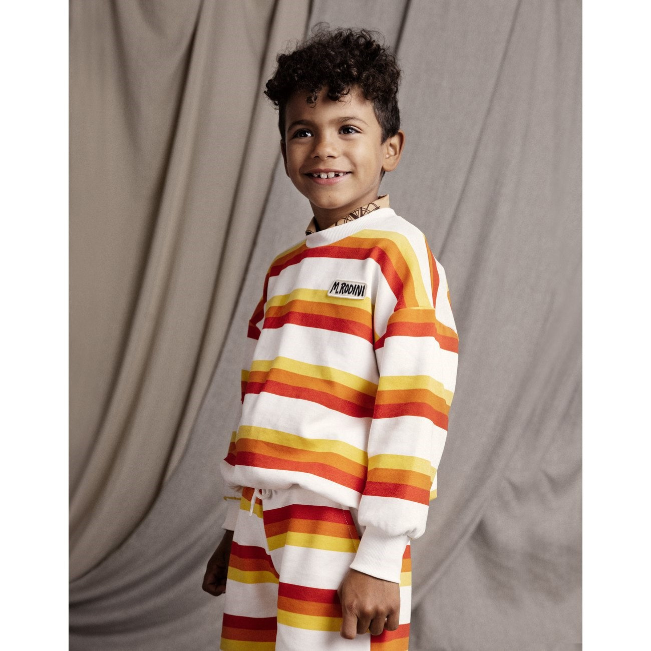 Mini Rodini Multi Stripe AOP Sweatshirt