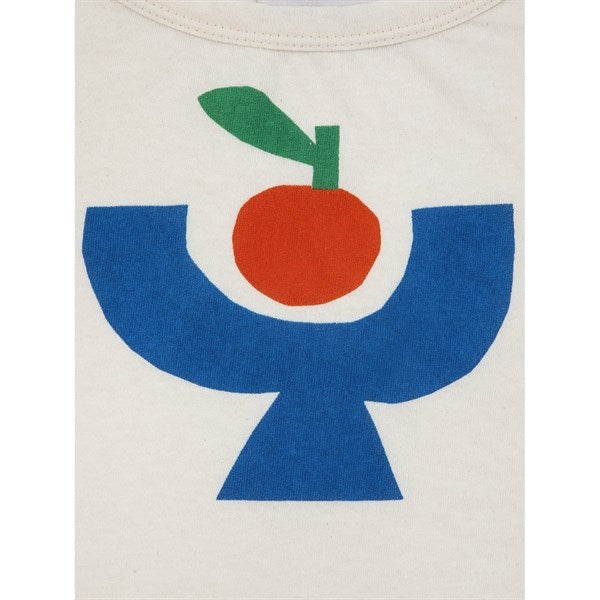 Bobo Choses Tomato Plate Cropped T-Shirt Offwhite