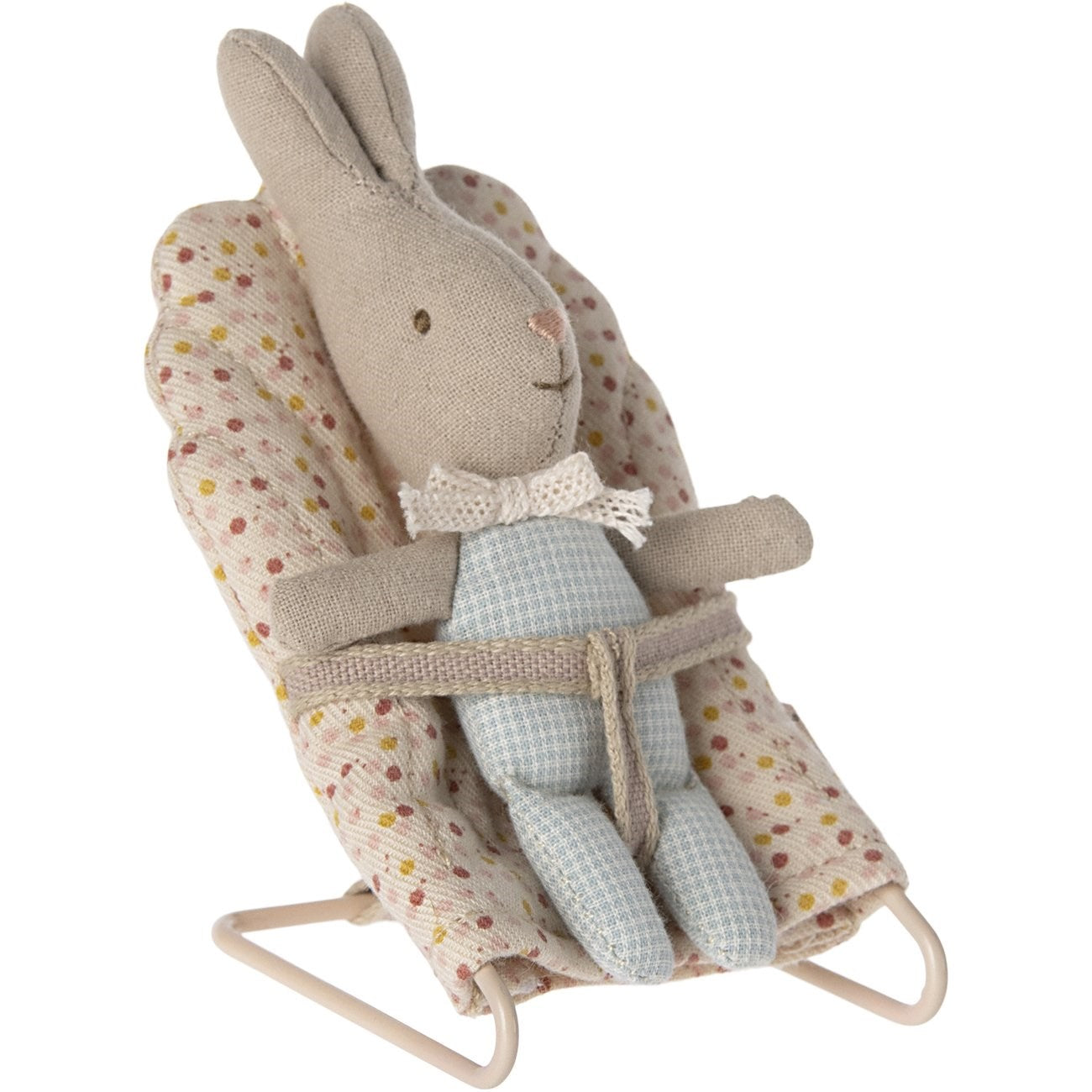 Maileg Rabbit, My - Light Blue Check