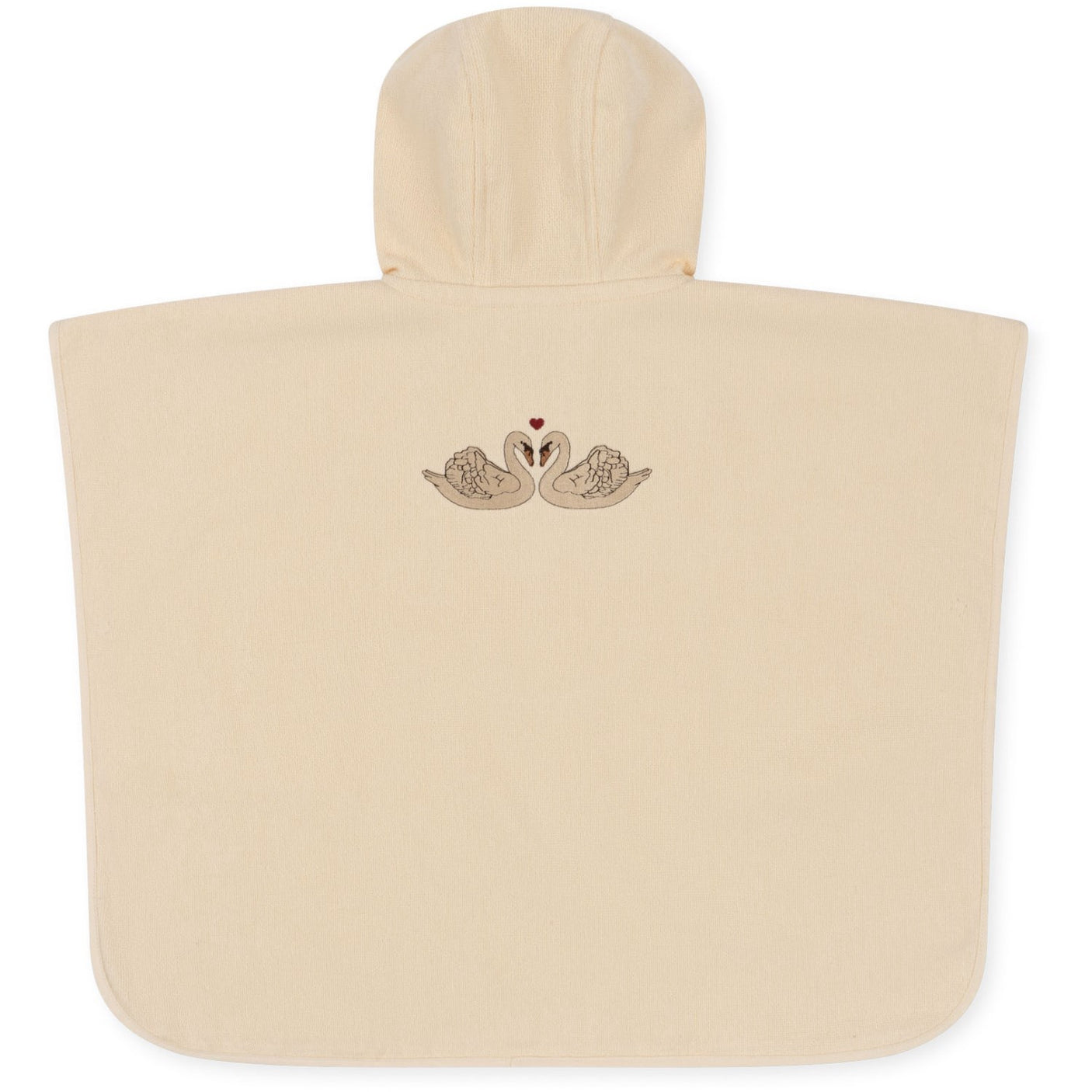Konges Sløjd Terry Poncho w. Embroidered Swan