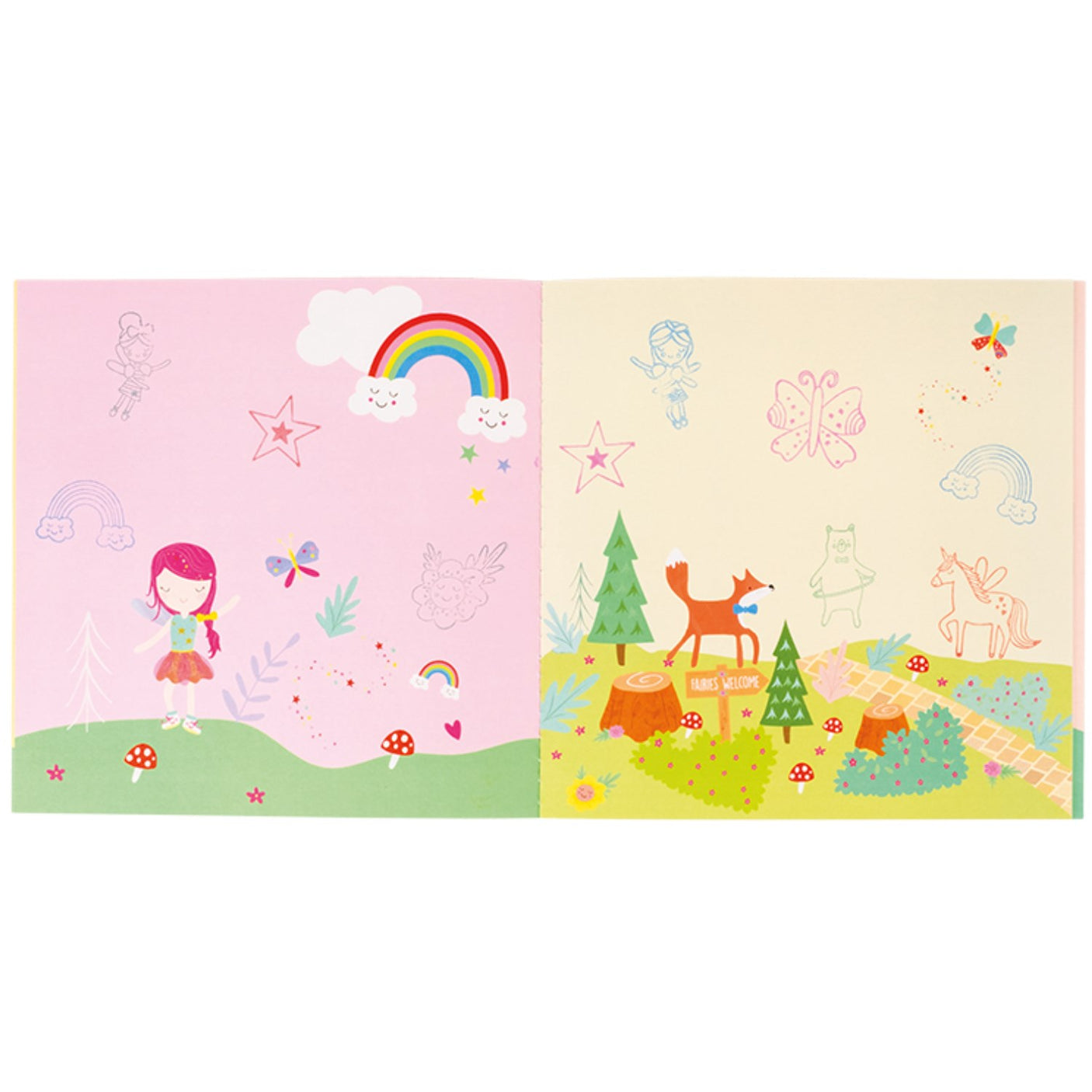 Floss & Rock Stempelsæt Rainbow Fairy