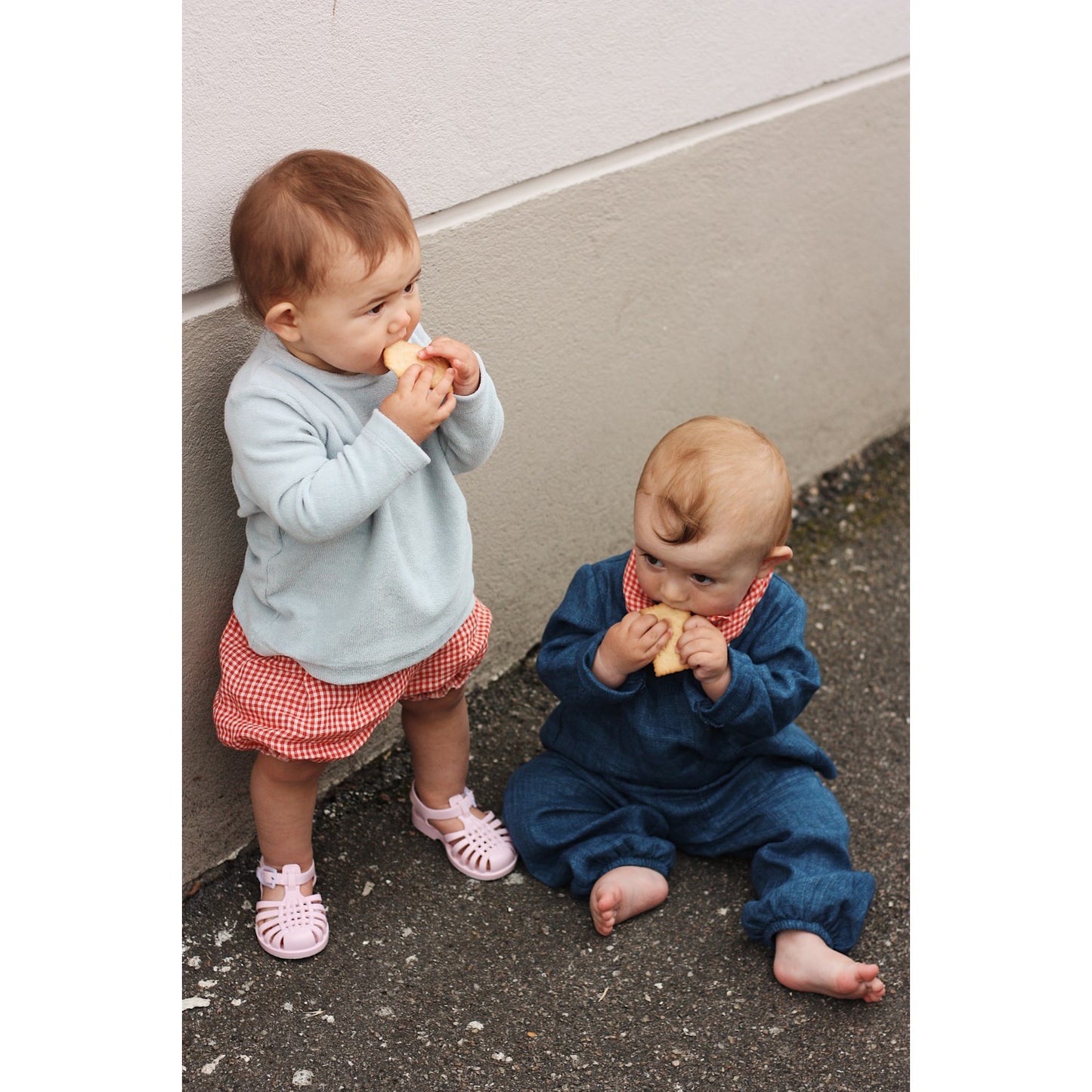 Lalaby Denim Blue Panda Pants