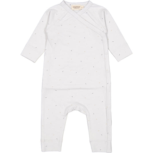 MarMar New Born Modal Smooth Print Sprinkle Blue Rulo Onesie