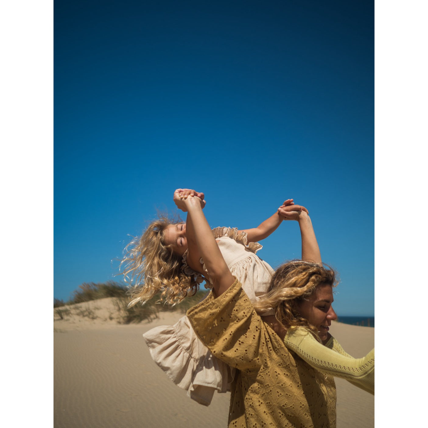 MarMar Fine Cotton Dijon Stripe Danita Frill Dress