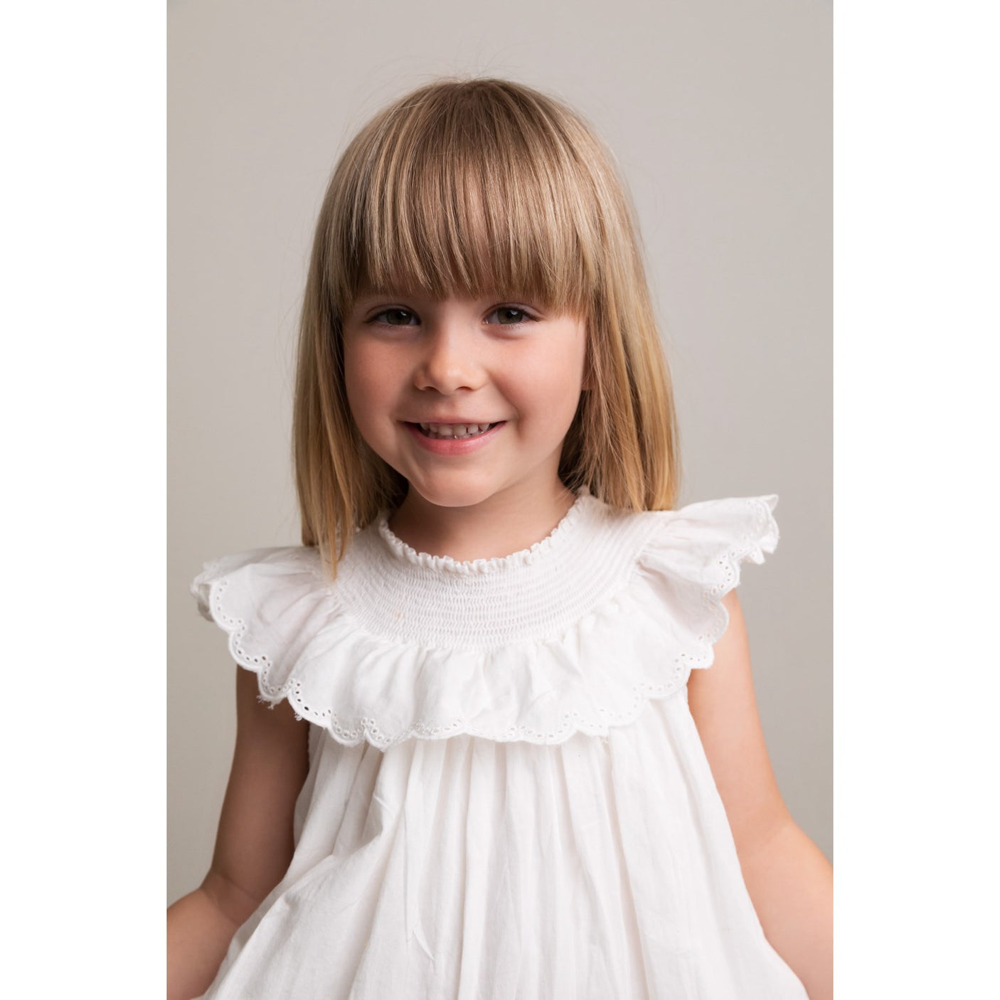 MarMar Broderie Anglaise Cloud Druse Frill Dress