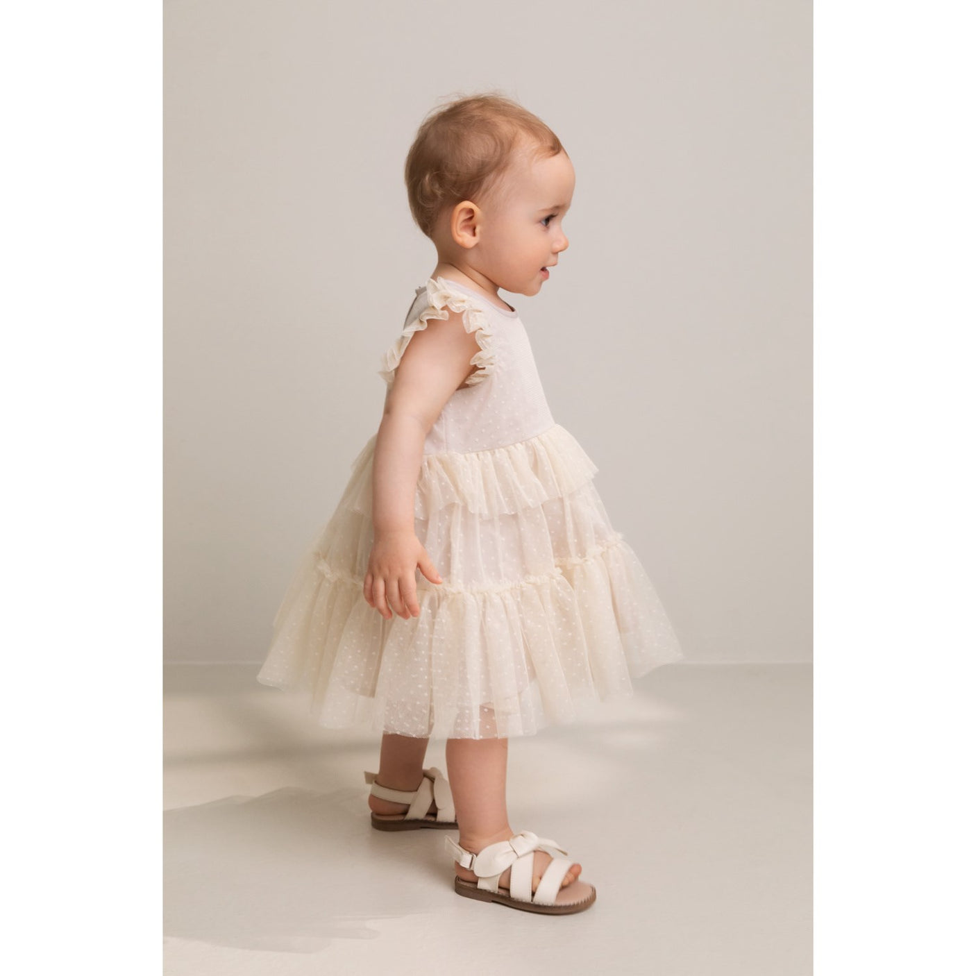 MarMar Tulle Dotty Vanilla Dalvina Dress