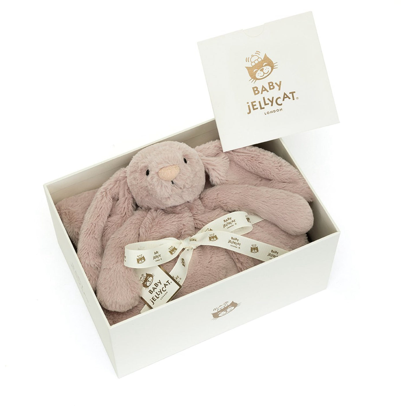 Jellycat Bashful Luxe Bunny Rosa Blankie