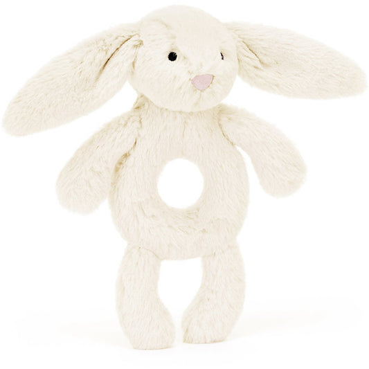 Jellycat Bashful Cream Bunny Ring Rattle