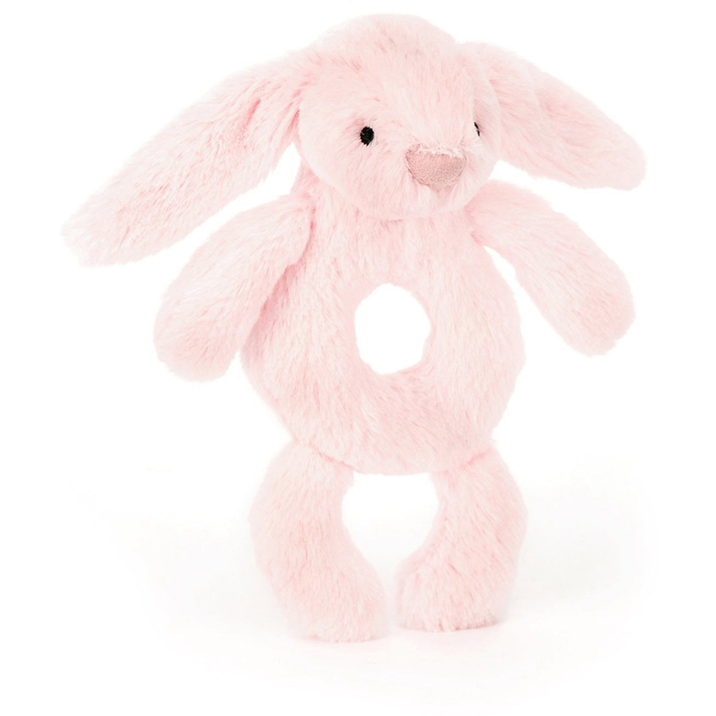 Jellycat Bashful Pink Bunny Ring Rattle