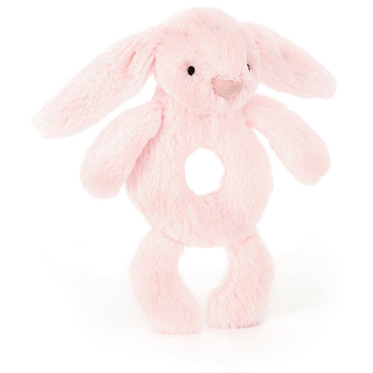 Jellycat Bashful Pink Bunny Ring Rattle