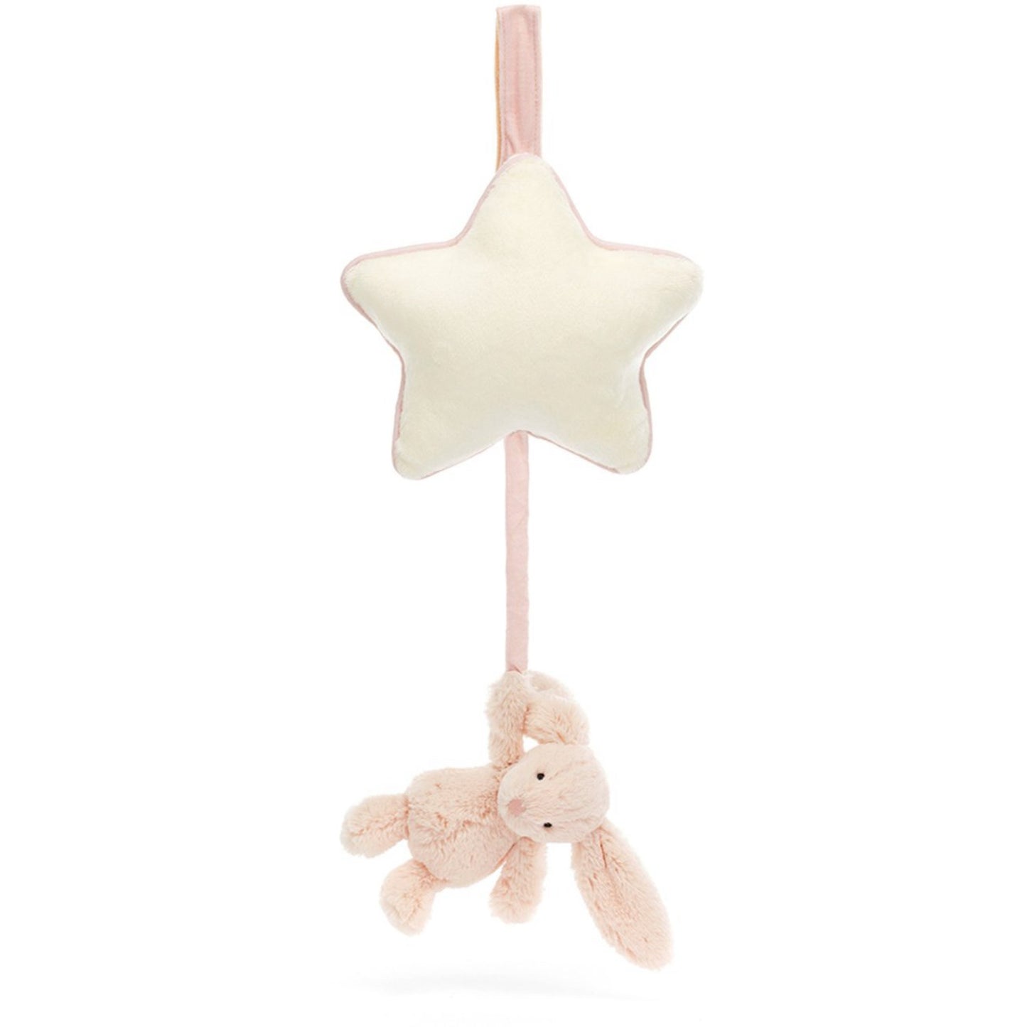 Jellycat Bashful Blush Bunny Musical Pull