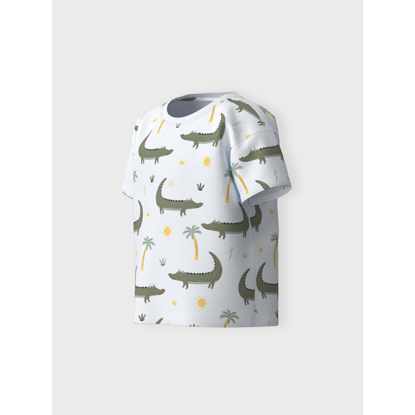 Name It Bright White Crocodiles Valther Loose T-Shirt