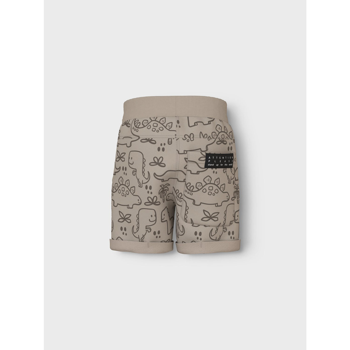 Name It Pure Cashmere Outline Dinosaurs Vermo Aop Long Sweat Shorts Noos