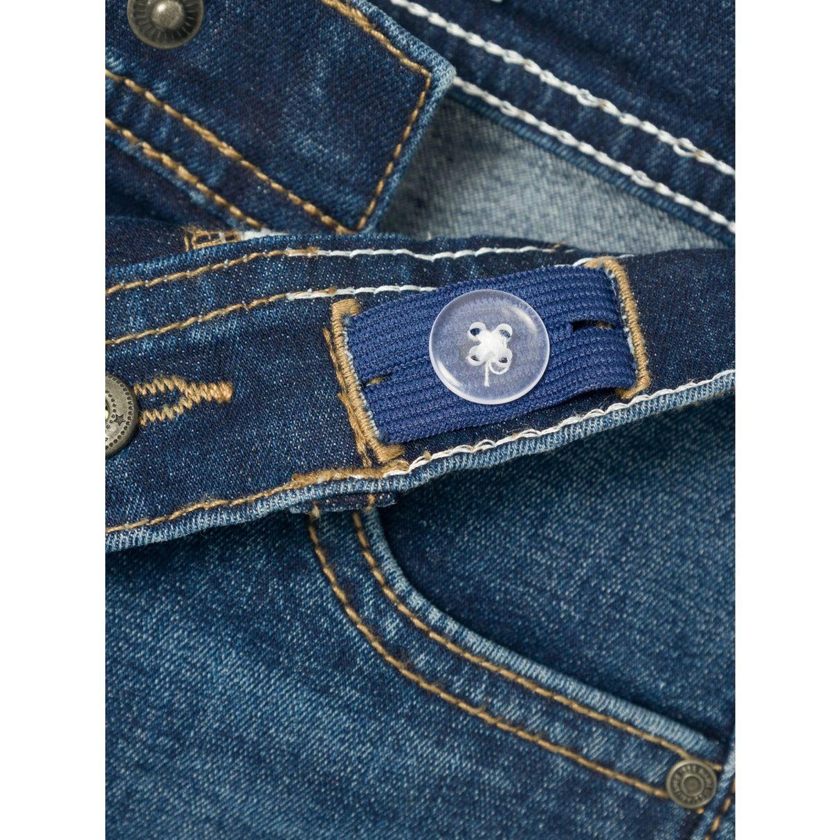 Name It Dark Blue Denim Salli Slim Denim Shorts