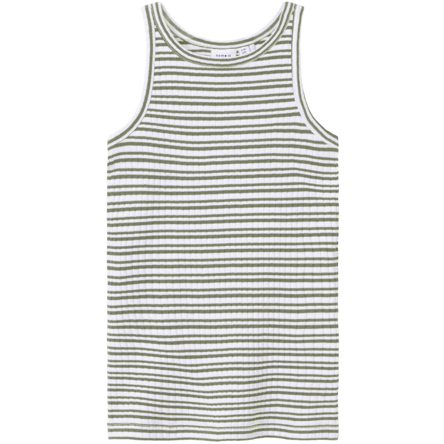 Name It Oil Green Bright White Hobine Tank Top