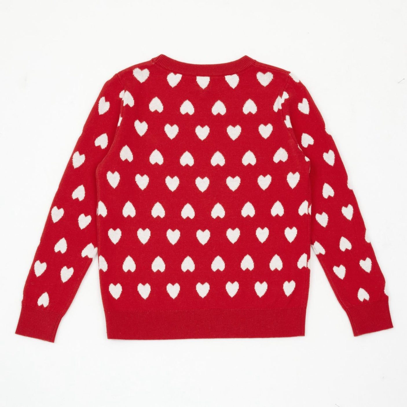 BONTON Jacquard Coeur Rouge Paula Knitted Sweater