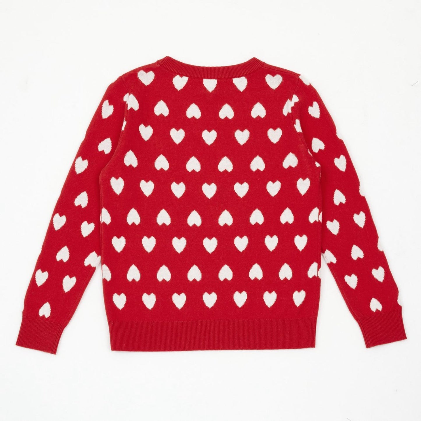 BONTON Jacquard Coeur Rouge Paula Knitted Sweater