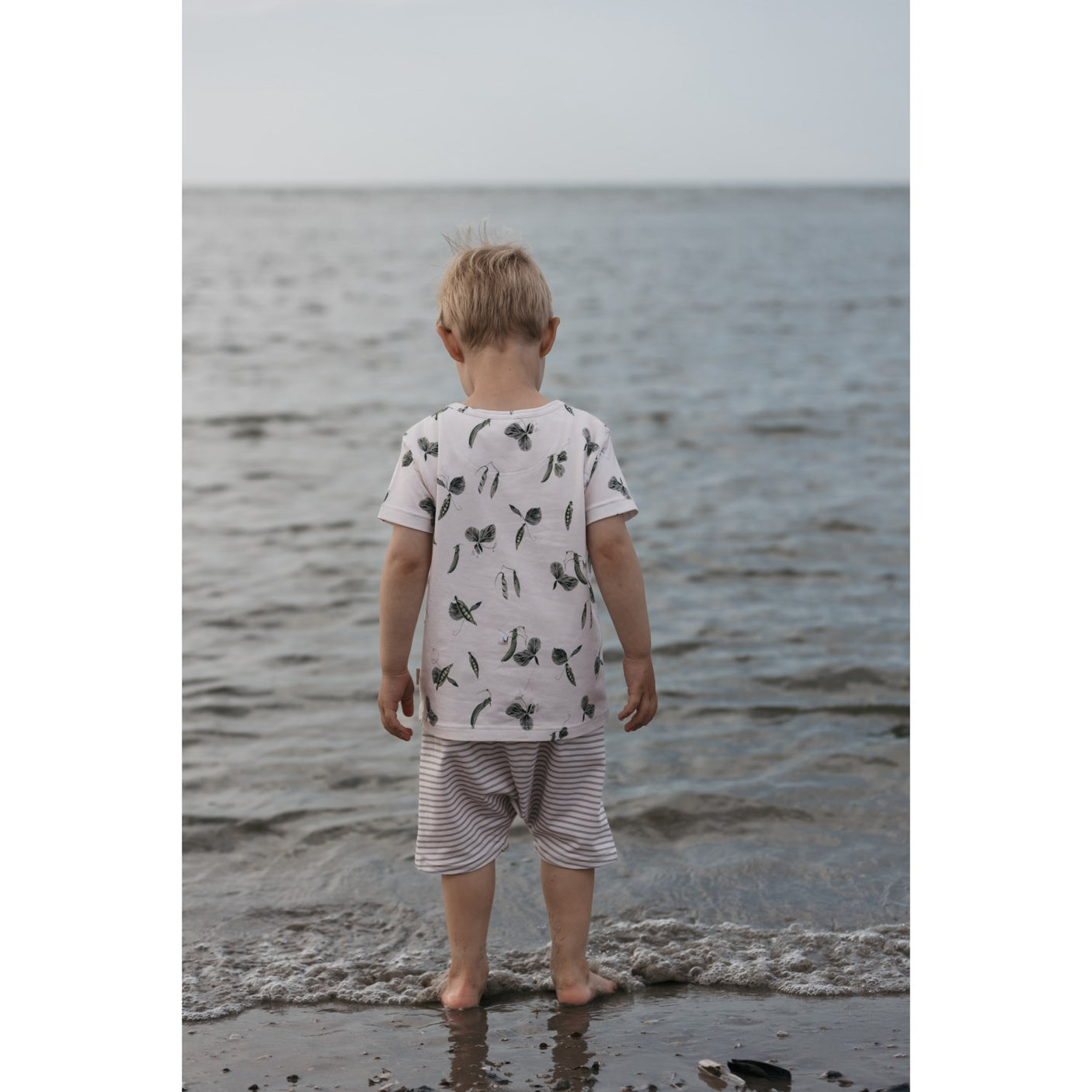 Petit Piao® Mineral Green Shorts Sum Printed