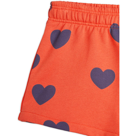Mini Rodini Red Hearts AOP Sweatshorts