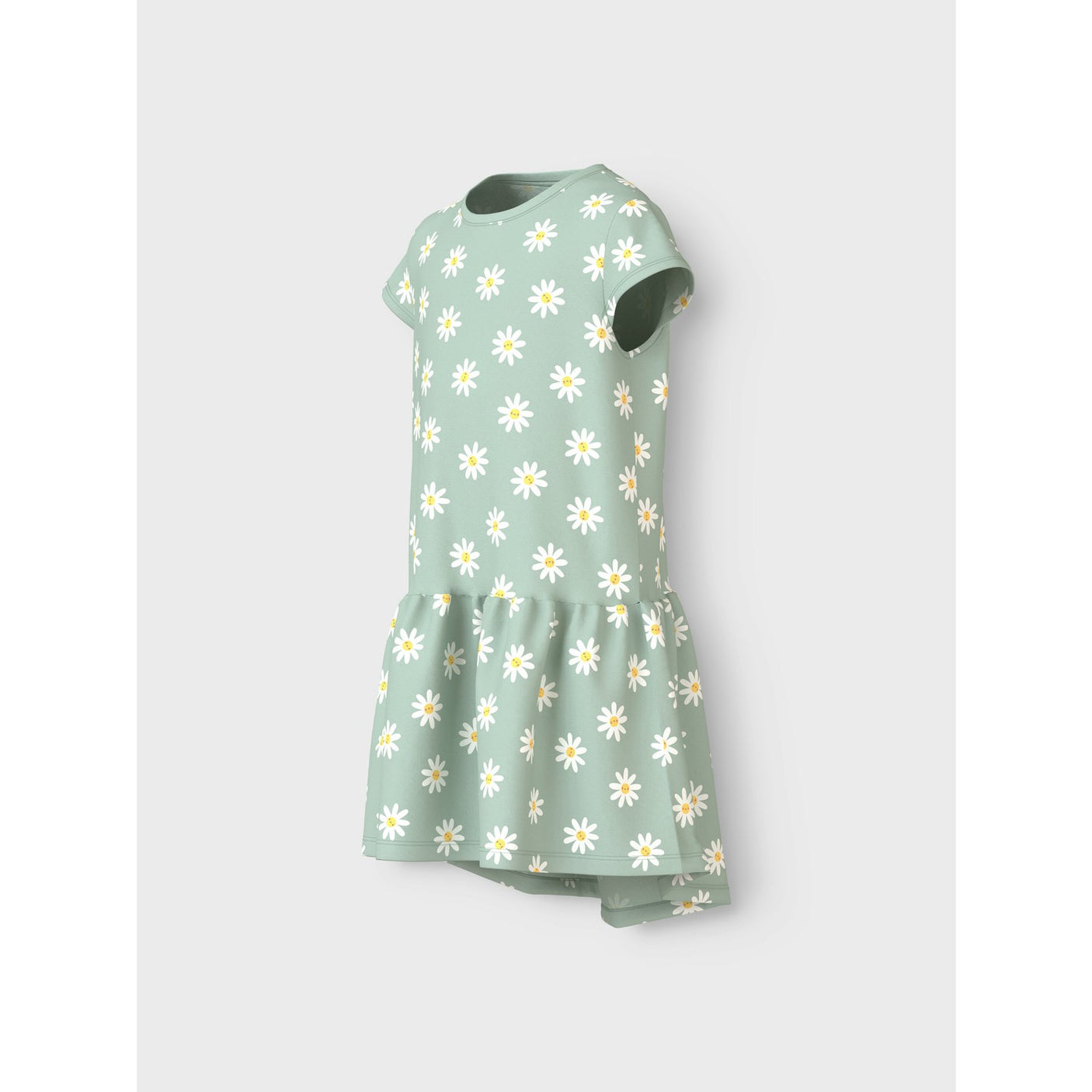 Name It Silt Green Daisy Flowers Vigga Dress