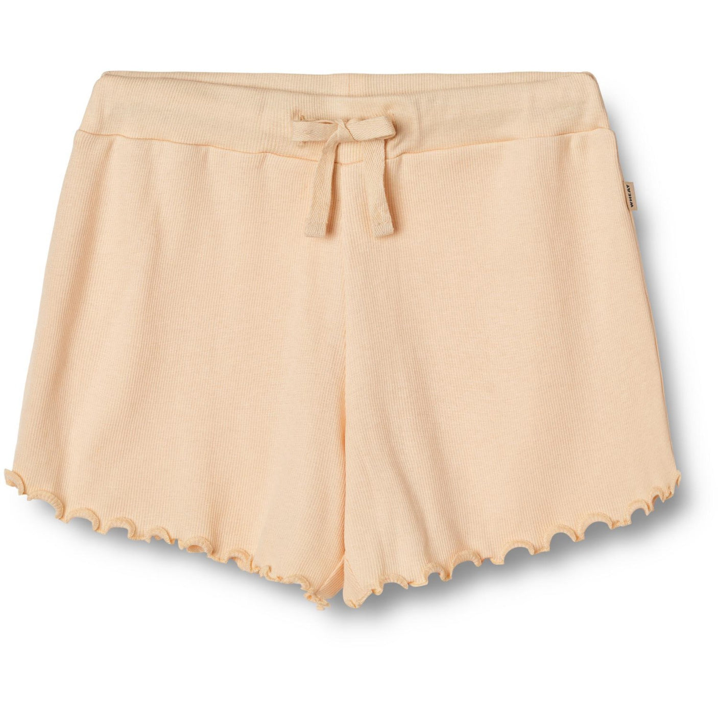 Wheat Pale Peach Rib Shorts Gertrud