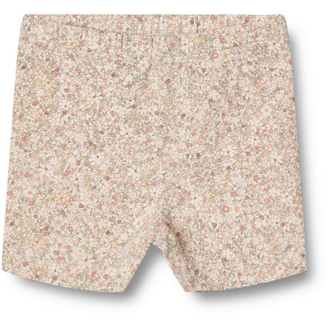 Wheat Cream Flower Meadow Bike Shorts Anne