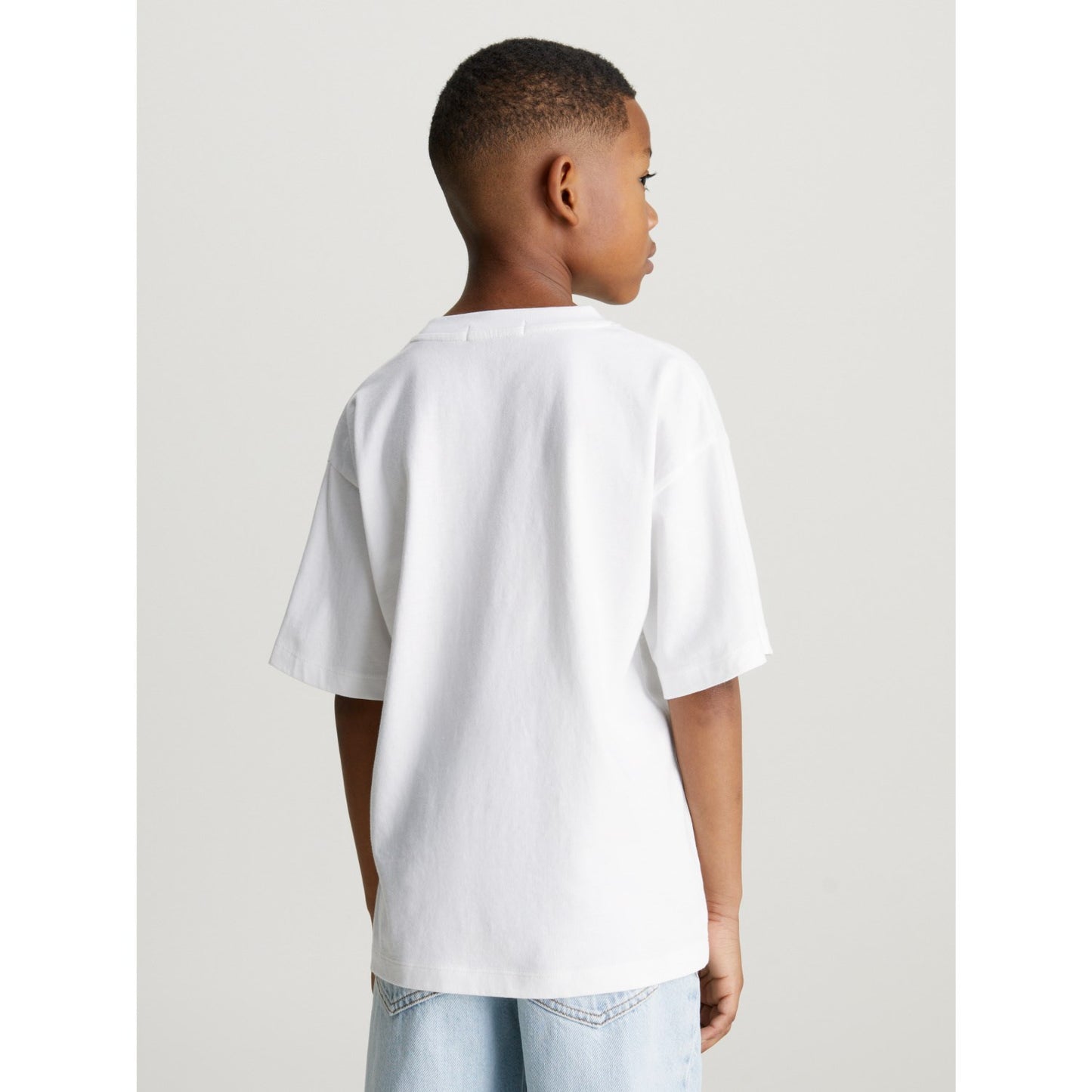 Calvin Klein Layered Graphic Relaxed T-Shirt Bright White
