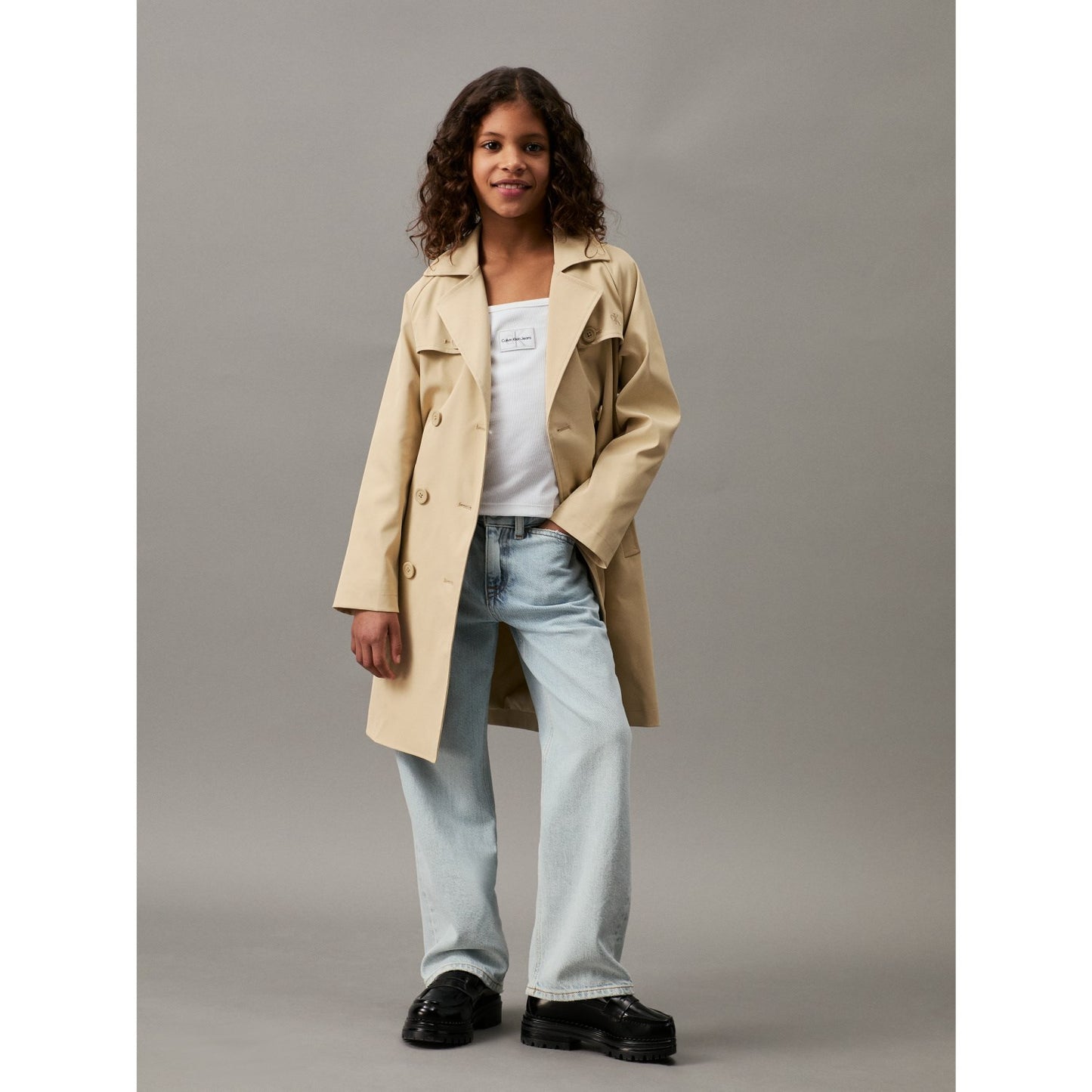 Calvin Klein Rib Badge Tank Top Bright White