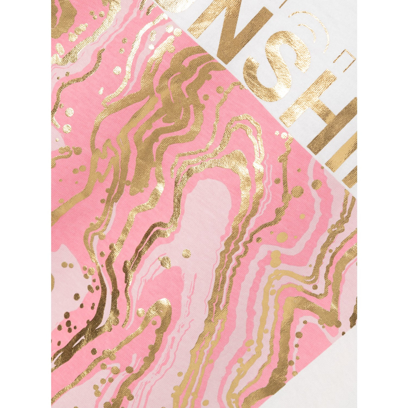 Name It Bright White Pink Nectar Javase Loose Short T-Shirt