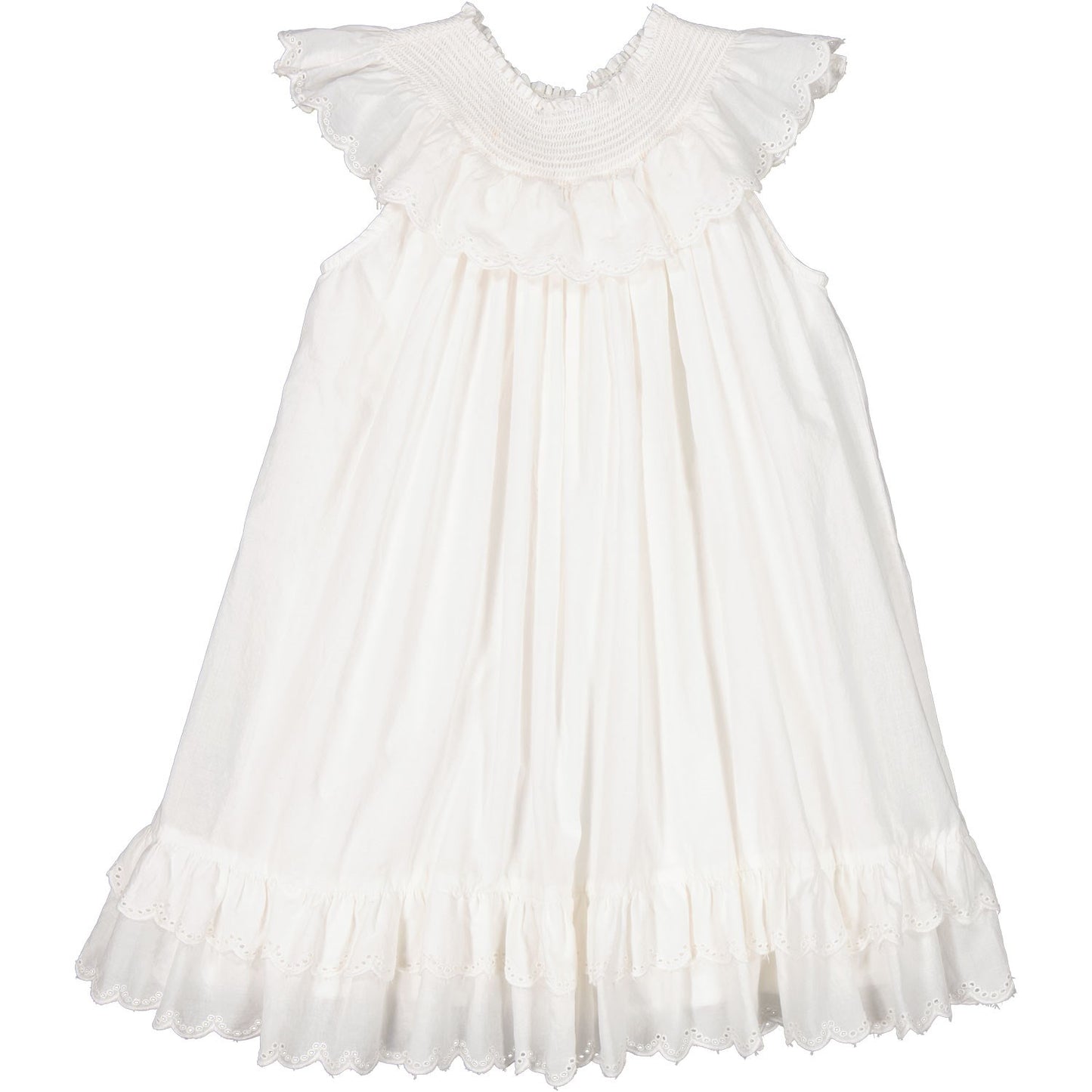 MarMar Broderie Anglaise Cloud Druse Frill Dress
