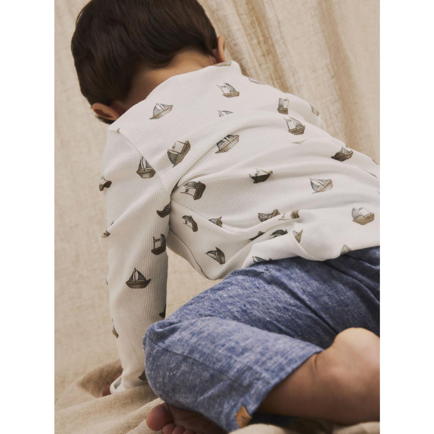 Lil'Atelier Coconut Milk Boat Gavo Slim Blouse