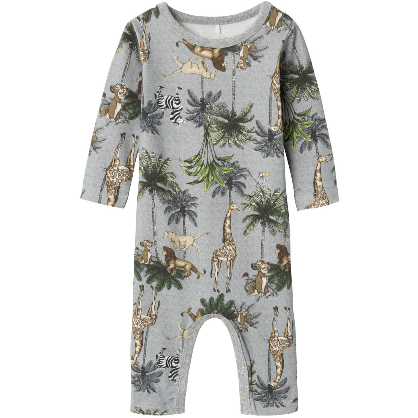 Name It Grey Melange Jebb Lion King Onesie
