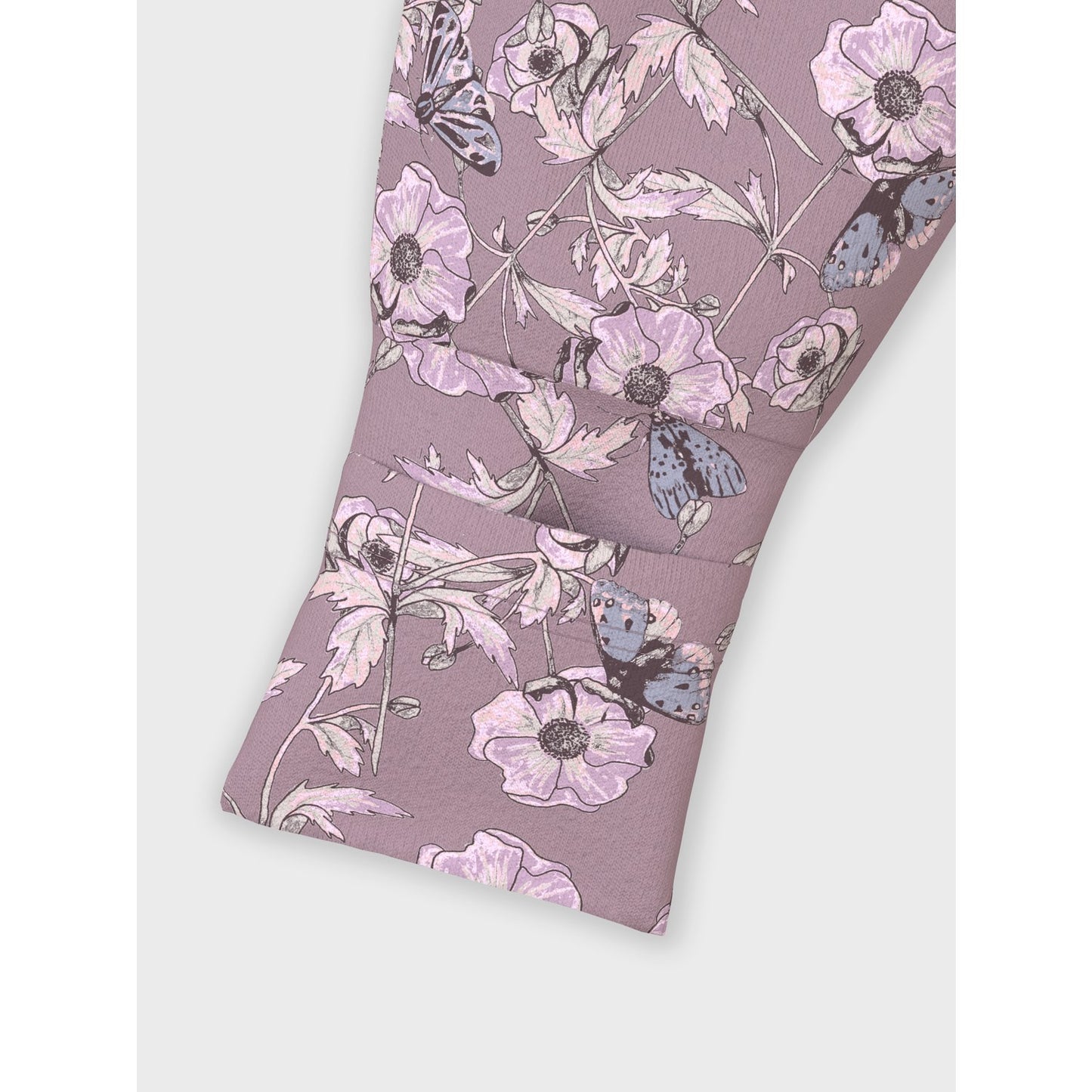 Name It Grape Shake Nightsuit 2-pack Zip Grape Flower Noos