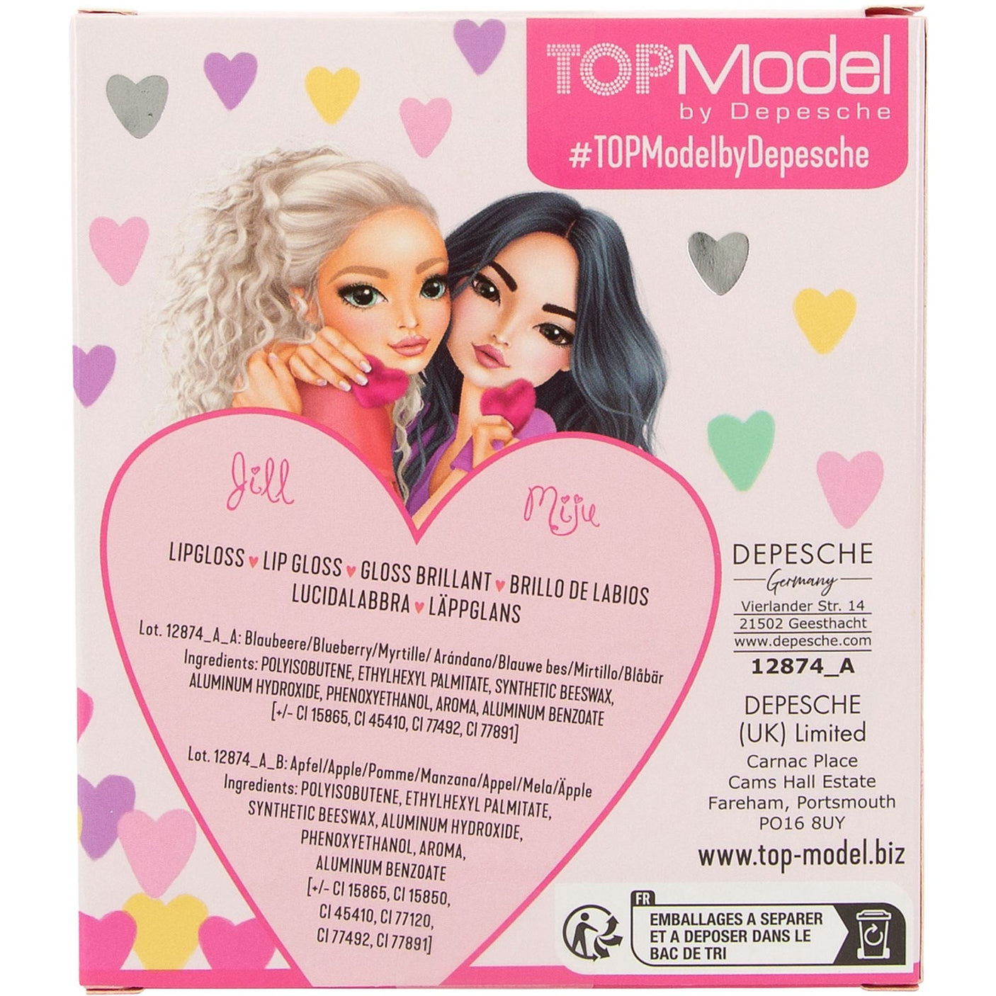 TOPModel Lip Gloss Set Bff Best Friends