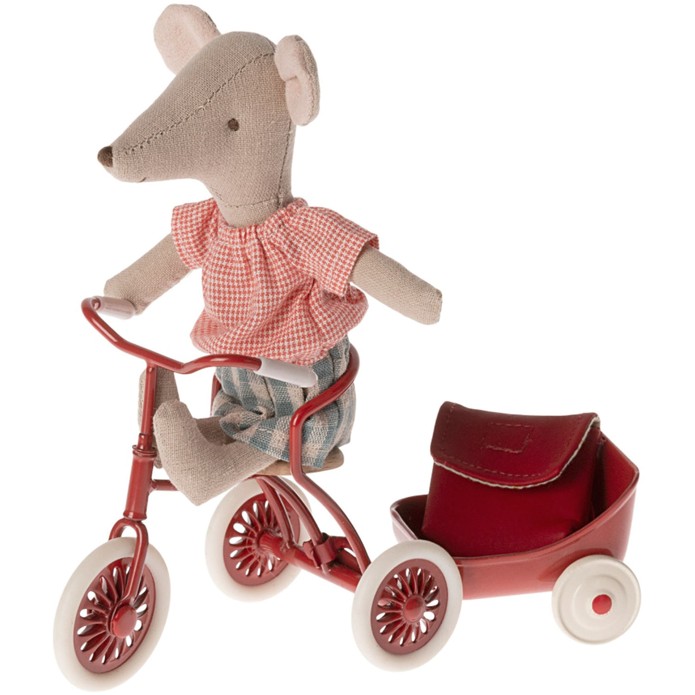 Maileg Bicycle Mouse, Big Sister - Red