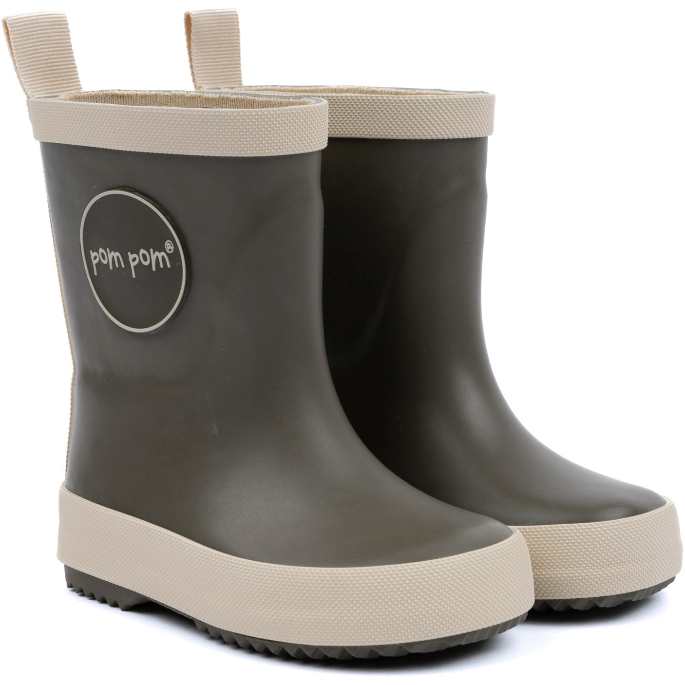 Pom Pom Rubber Boots Hunter Green