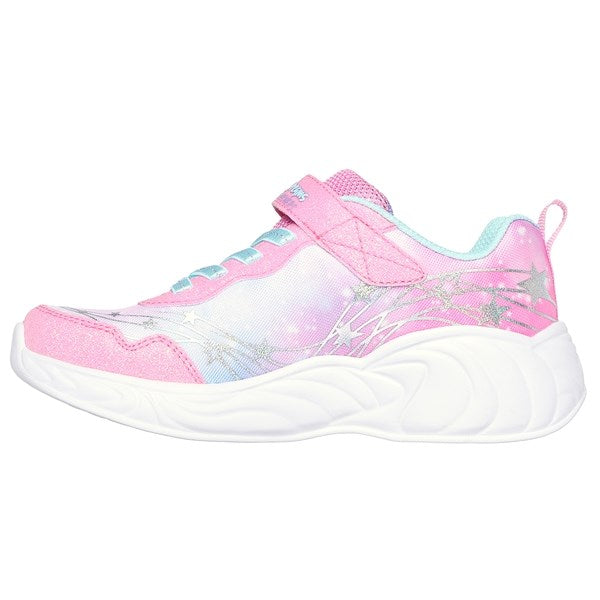 Skechers Unicorn Dreams Ombre Print & Star Shoe Pink Turquoise