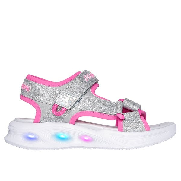 Skechers Sola Glow Sandal Silver Hot Pink