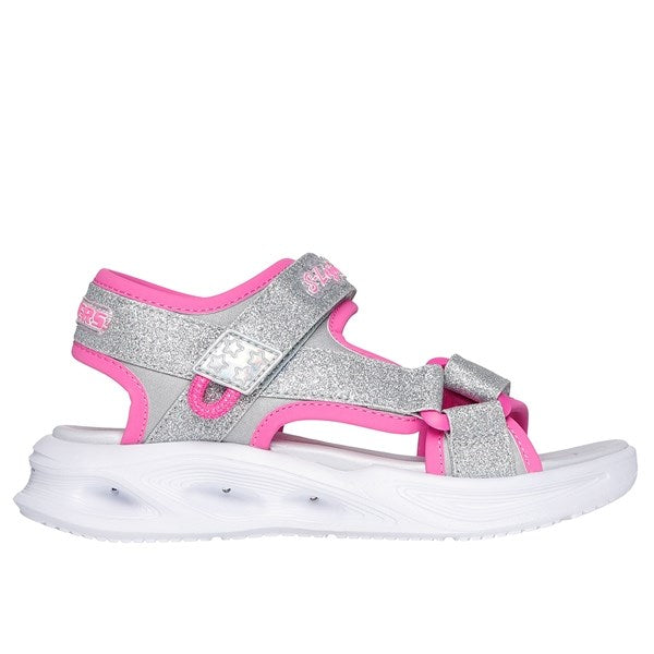 Skechers Sola Glow Sandal Silver Hot Pink