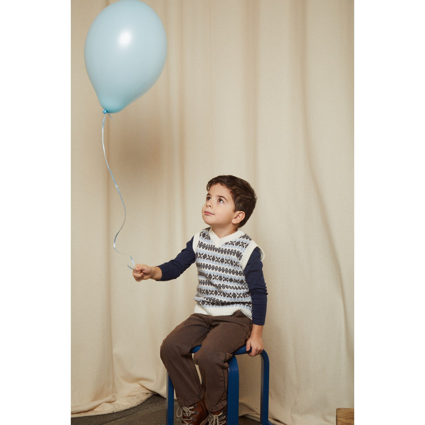 COPENHAGEN COLORS Dk Brown Dyed Organic Junior Jeans, Regular Fit