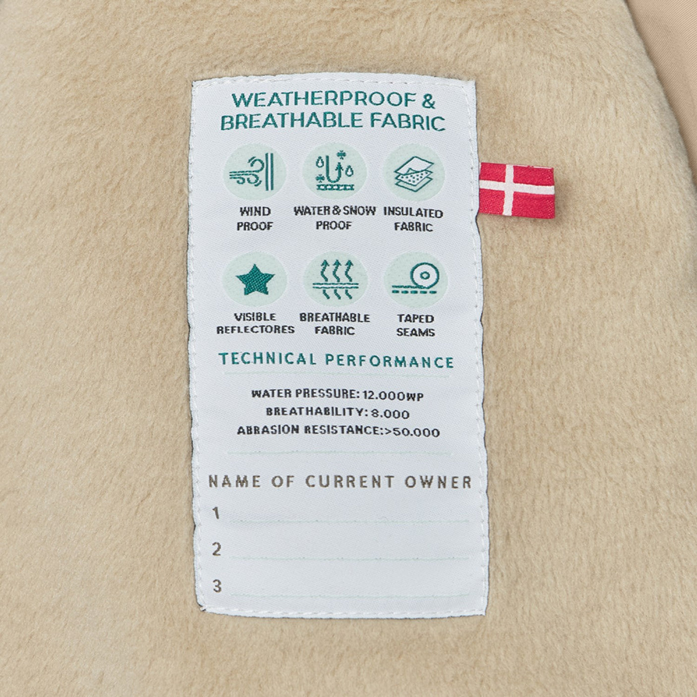 Mini A ture Savannah tan Fleece Lined Snowsuit