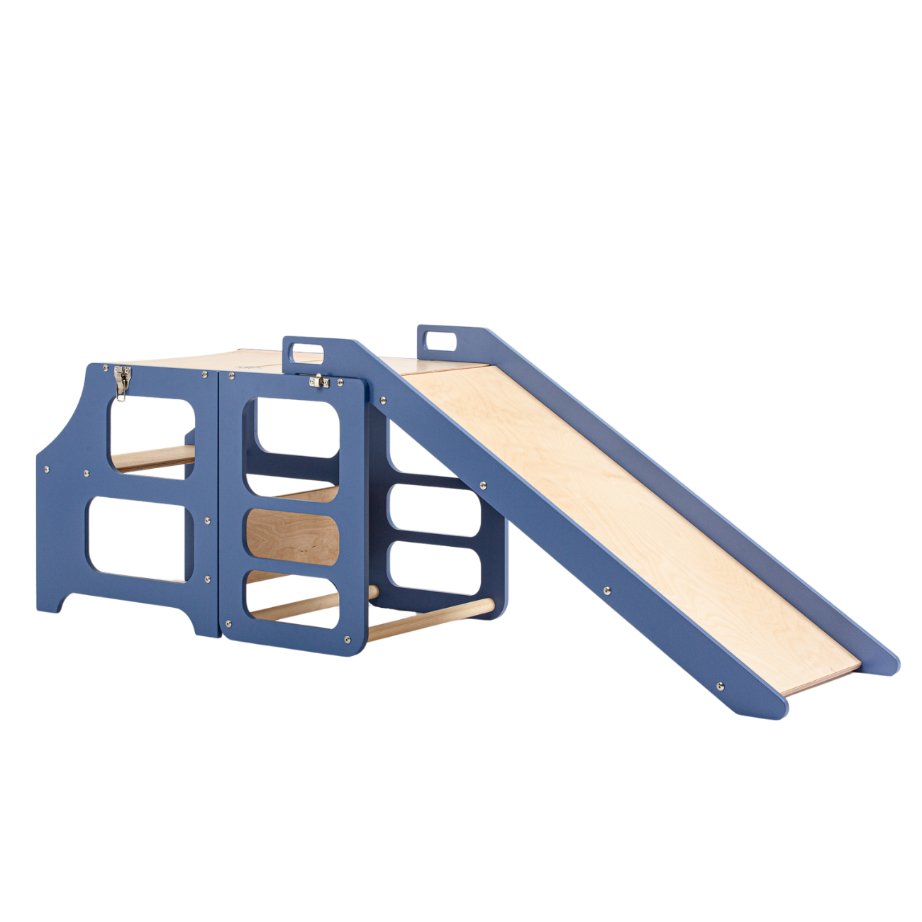 Duck Woodworks Foldable Kitchen Tower w. Slide Blue