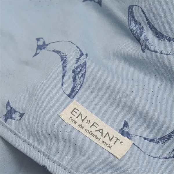 En Fant Sun Hat With Strings Dusty Blue