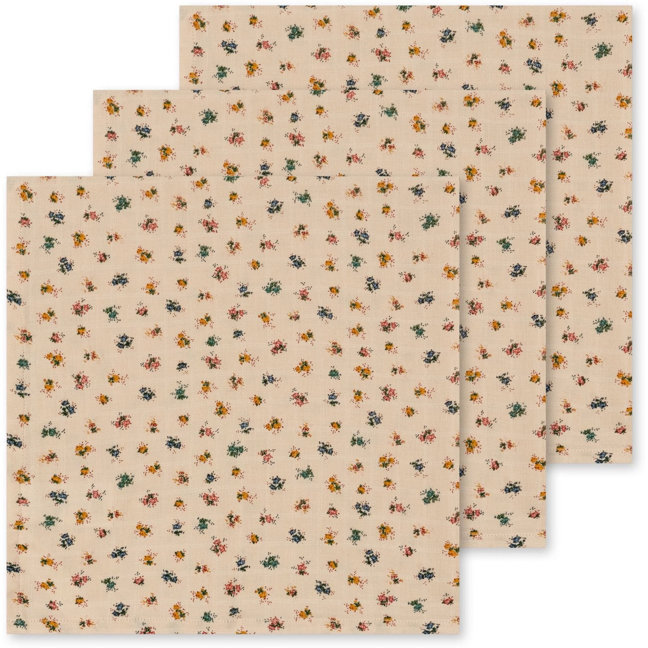 Konges Sløjd 3-Pack Muslin Cloths GOTS Bloomie Blush