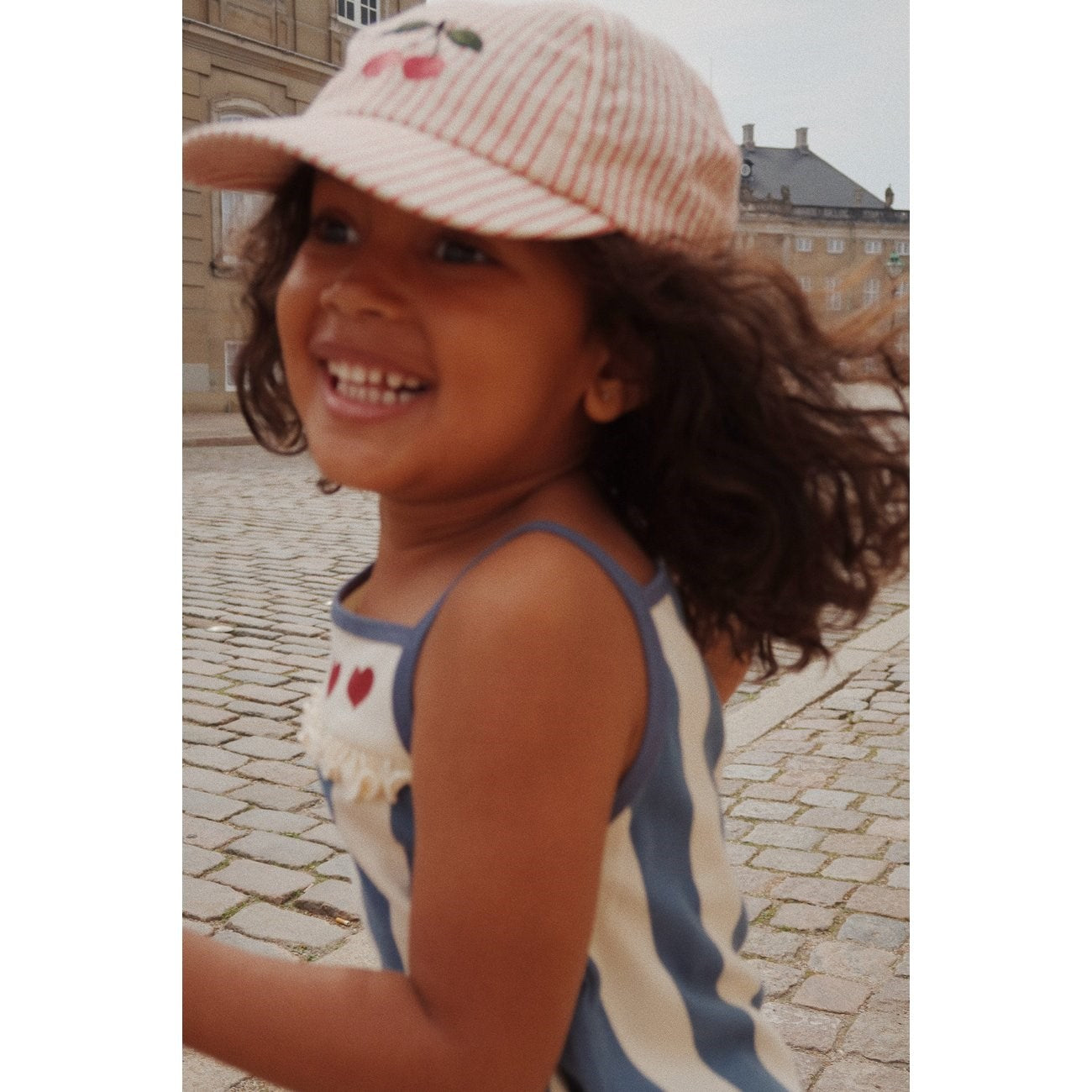 Konges Sløjd Ellie Bow Cap Amour Stripe