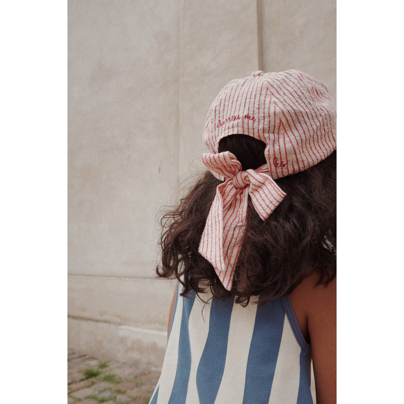Konges Sløjd Ellie Bow Cap Amour Stripe