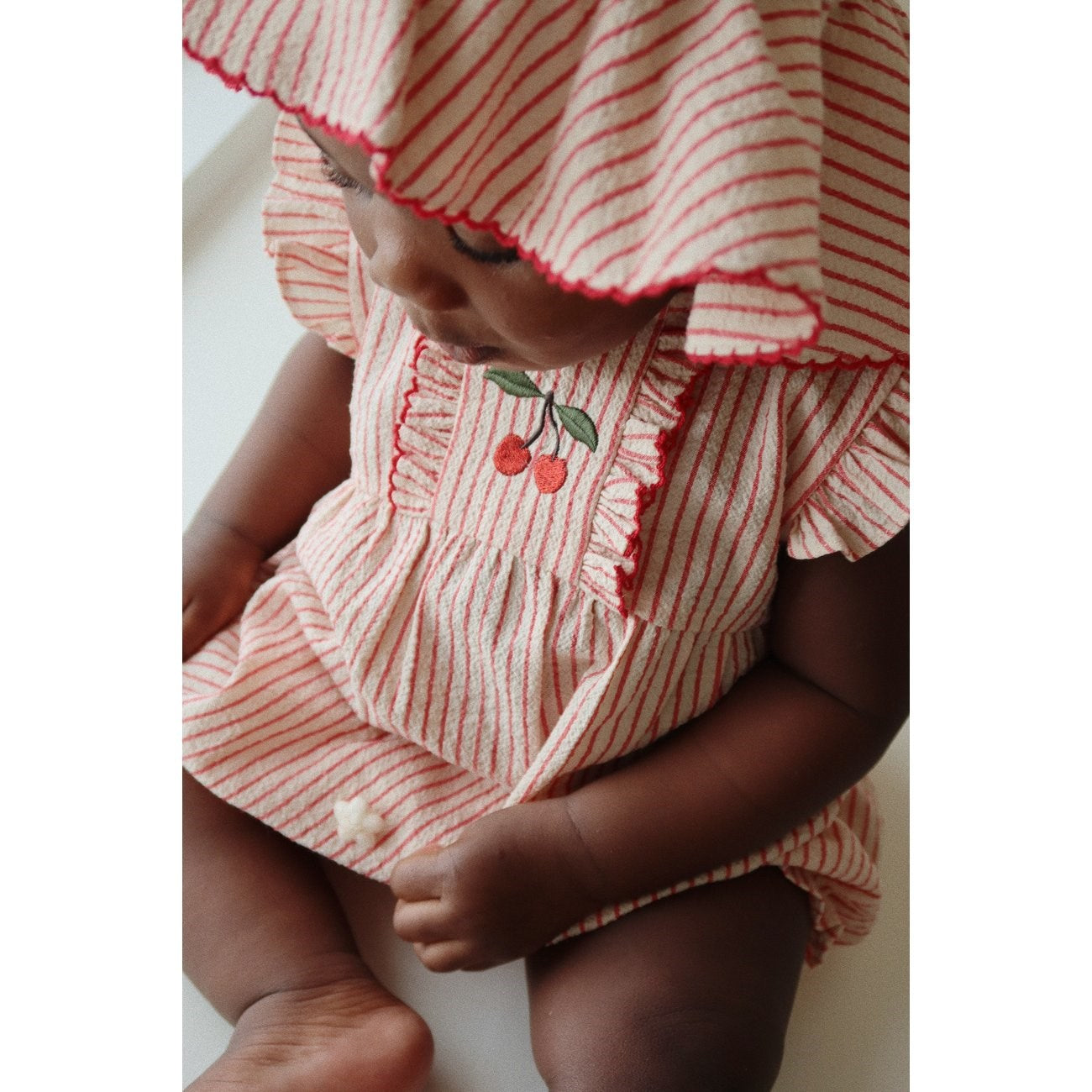 Konges Sløjd Amour Stripe Ellie Frill Romper