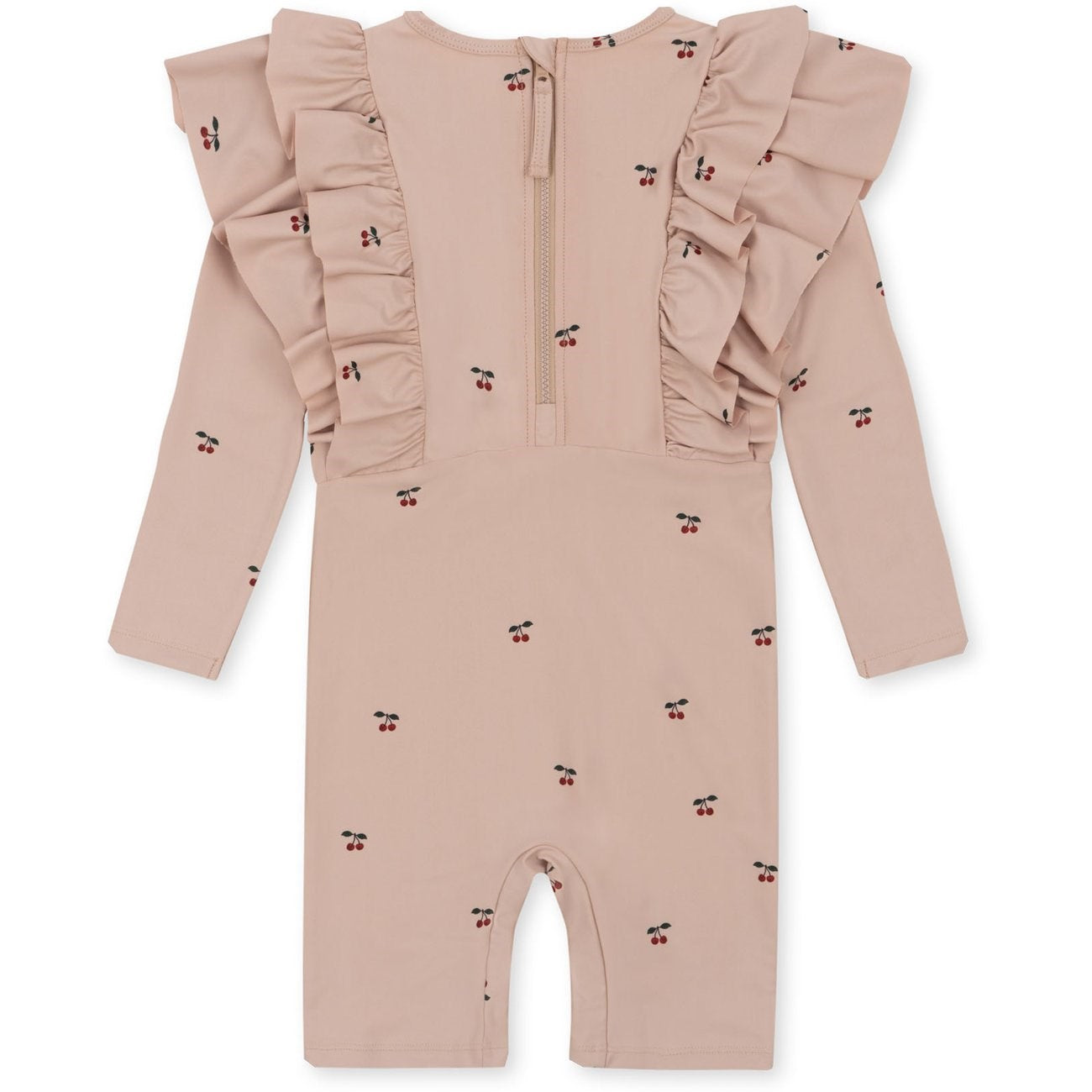 Konges Sløjd Manuca Frill Swim Onesie Cherry Blush
