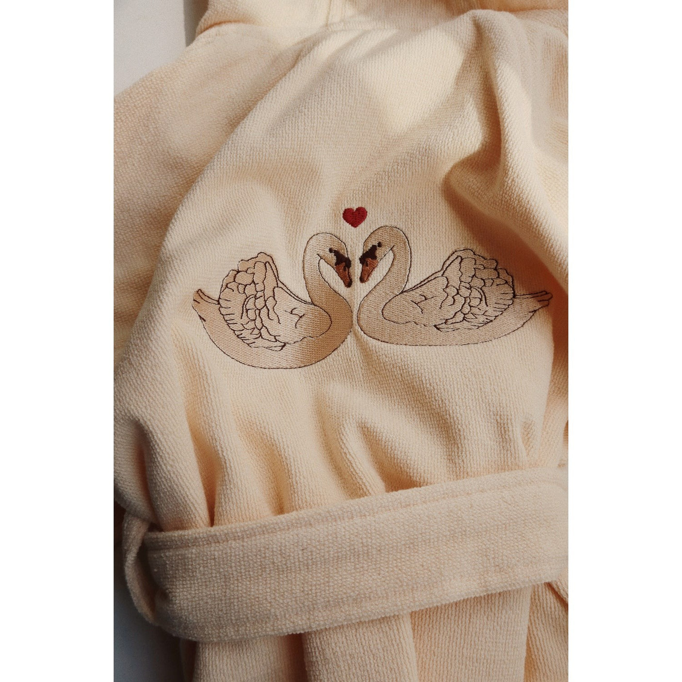 Konges Sløjd Terry Bathrobe w. Embroidery Swan