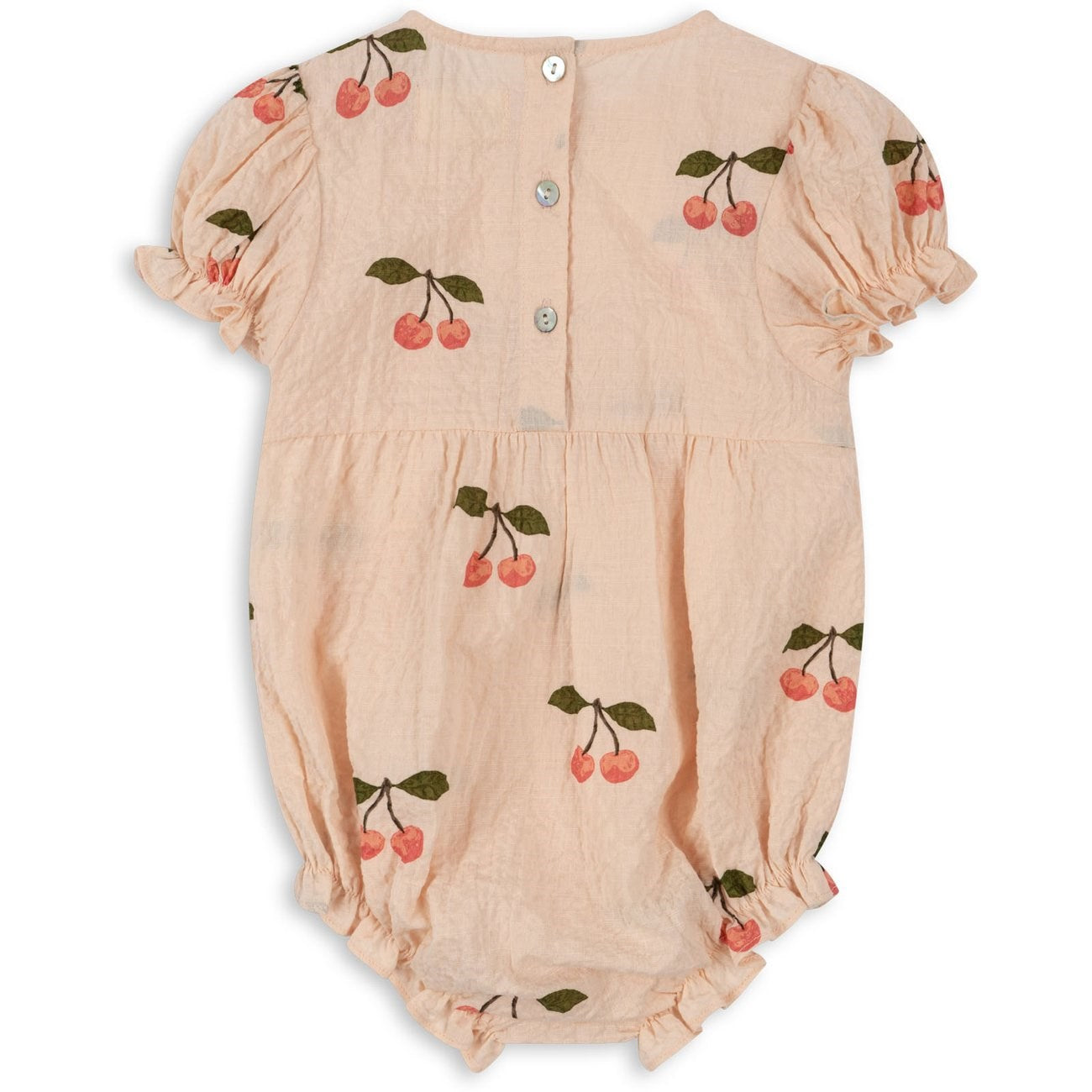 Konges Sløjd Ma Grande Cerise Pink Vida Puff Sleeves Romper